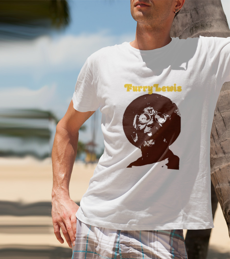 Furry Lewis Blues Old School Retro T-Shirt