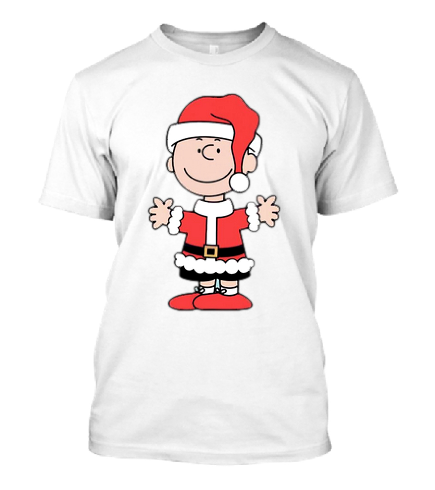 Charlie Brown Peanuts Christmas Santa Hat Holiday T-Shirt