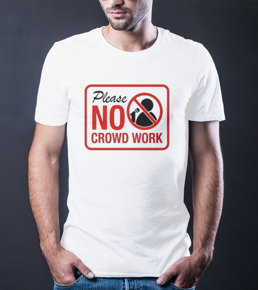 Gianmarco Soresi Please No Crowd Work Retro Mic T-Shirt