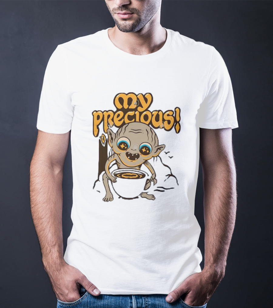 Gollum My Precious Coffee Lover Fantasy Cup T-Shirt