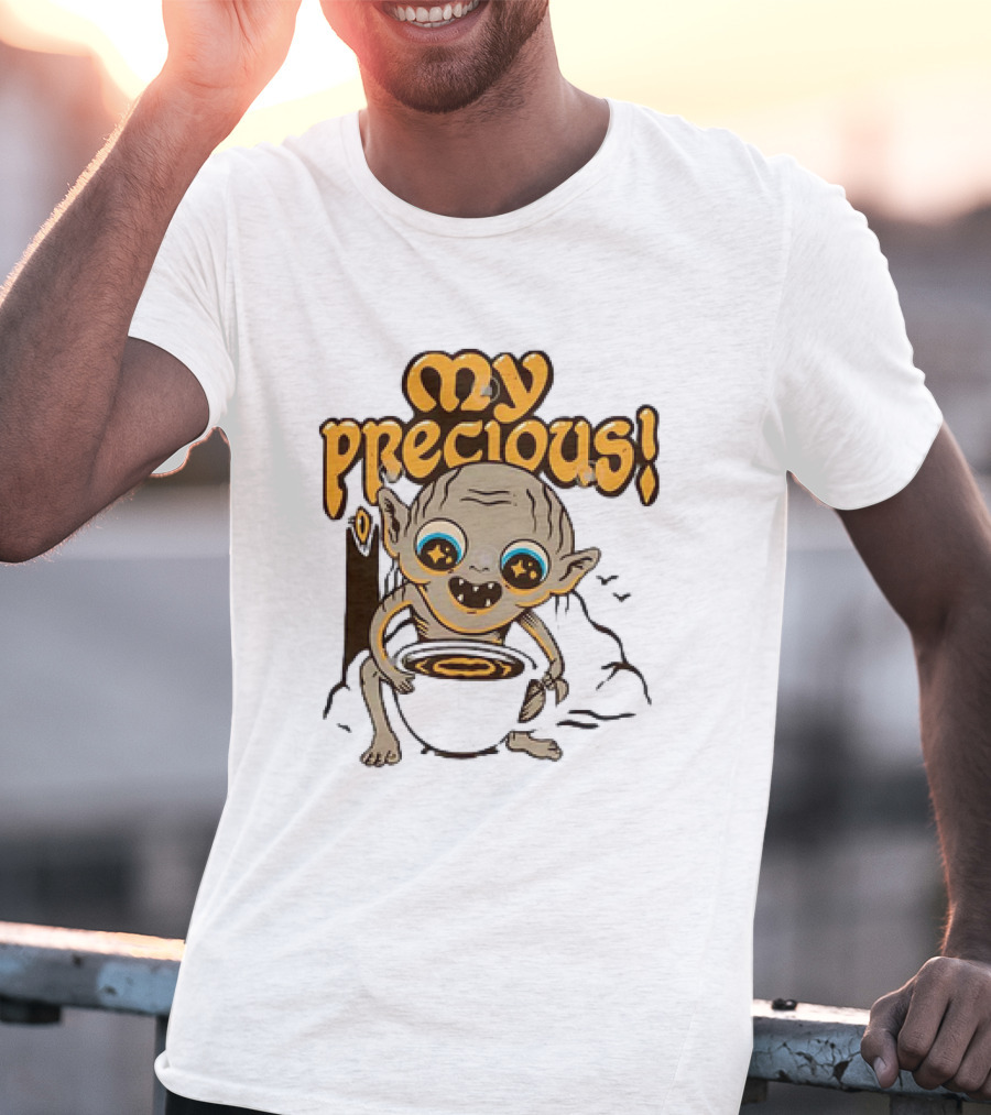 Gollum My Precious Coffee Lover Fantasy Cup T-Shirt