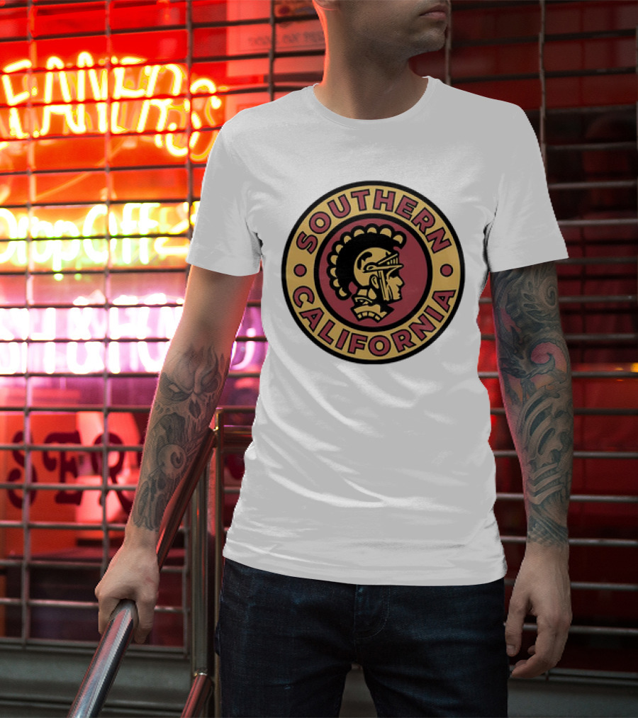 Southern California Trojan Warrior Circle Emblem T-Shirt