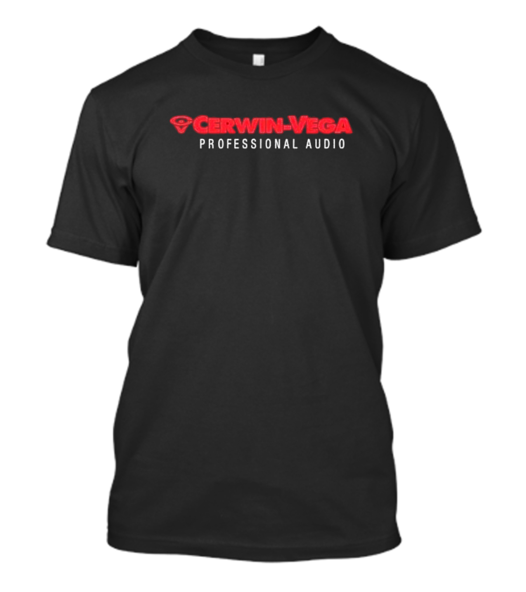 Cerwin-Vega Professional Audio Speaker Logo Black T-Shirt