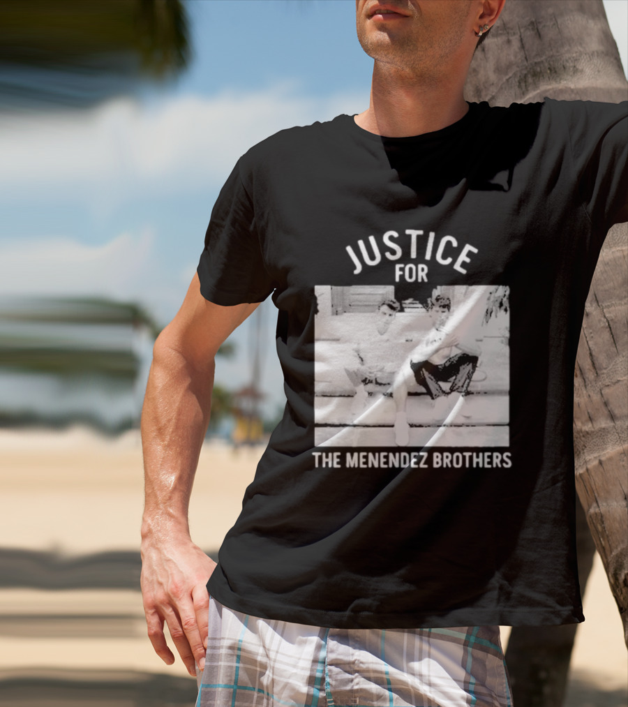 Justice For The Menendez Brothers Vintage Style Court Case Retro Appeal T-Shirt