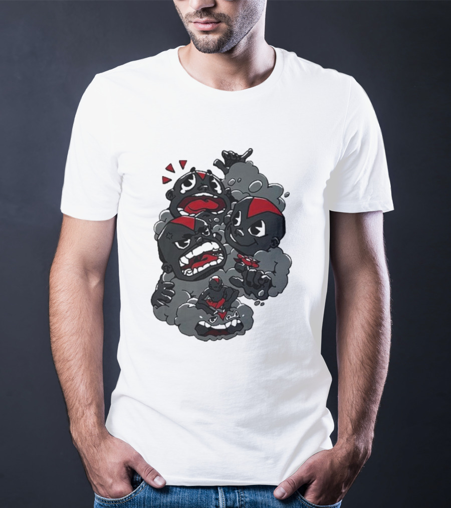 Lil Darkie Emotional Expressions Character Faces Joystick T-Shirt