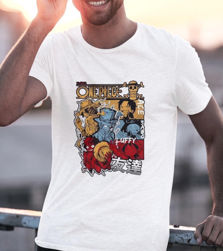 One Piece Luffy Ace Sabo Brothers Friendship T-Shirt