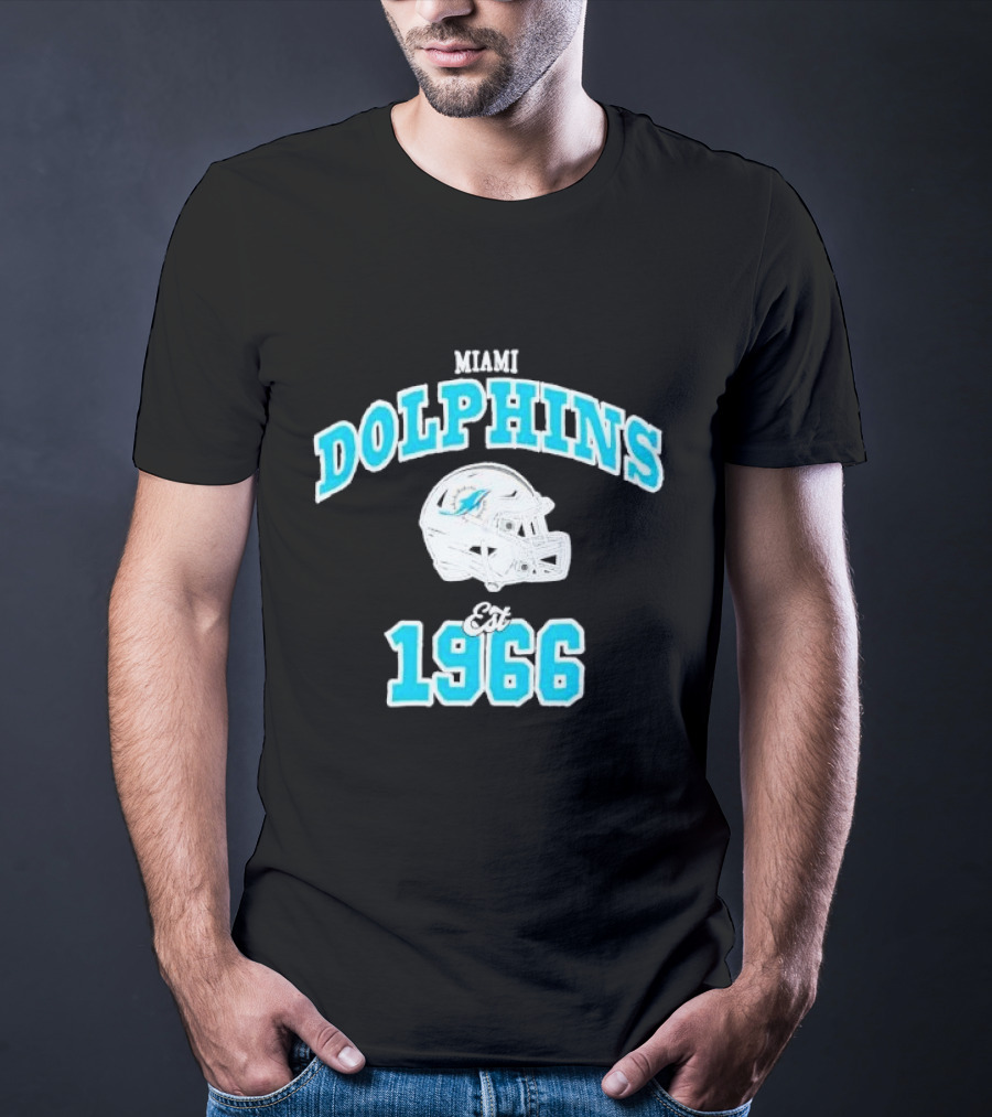 Miami Dolphins Est 1966 Aleali May Collaboration T-Shirt