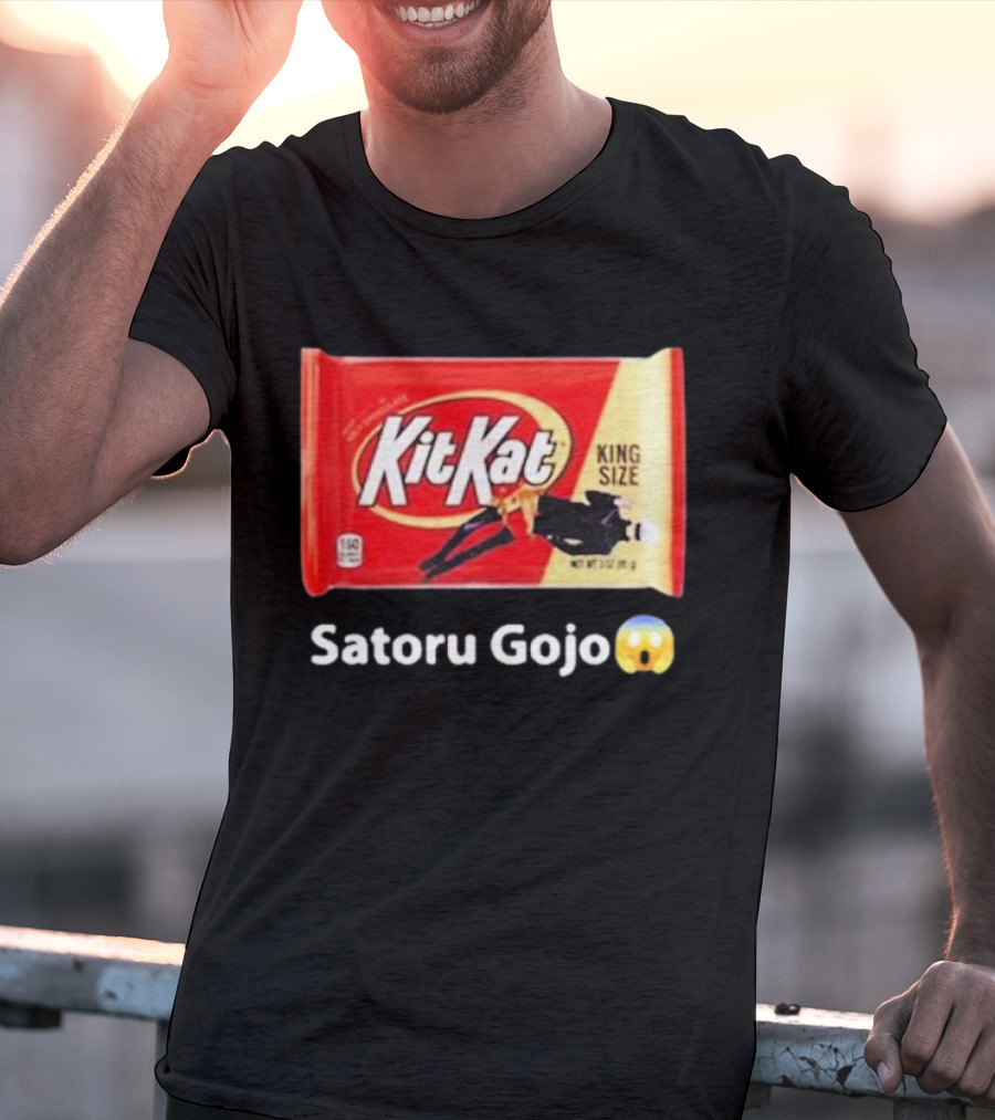 Satoru Gojo 😮 Kit Kat King Size T-Shirt