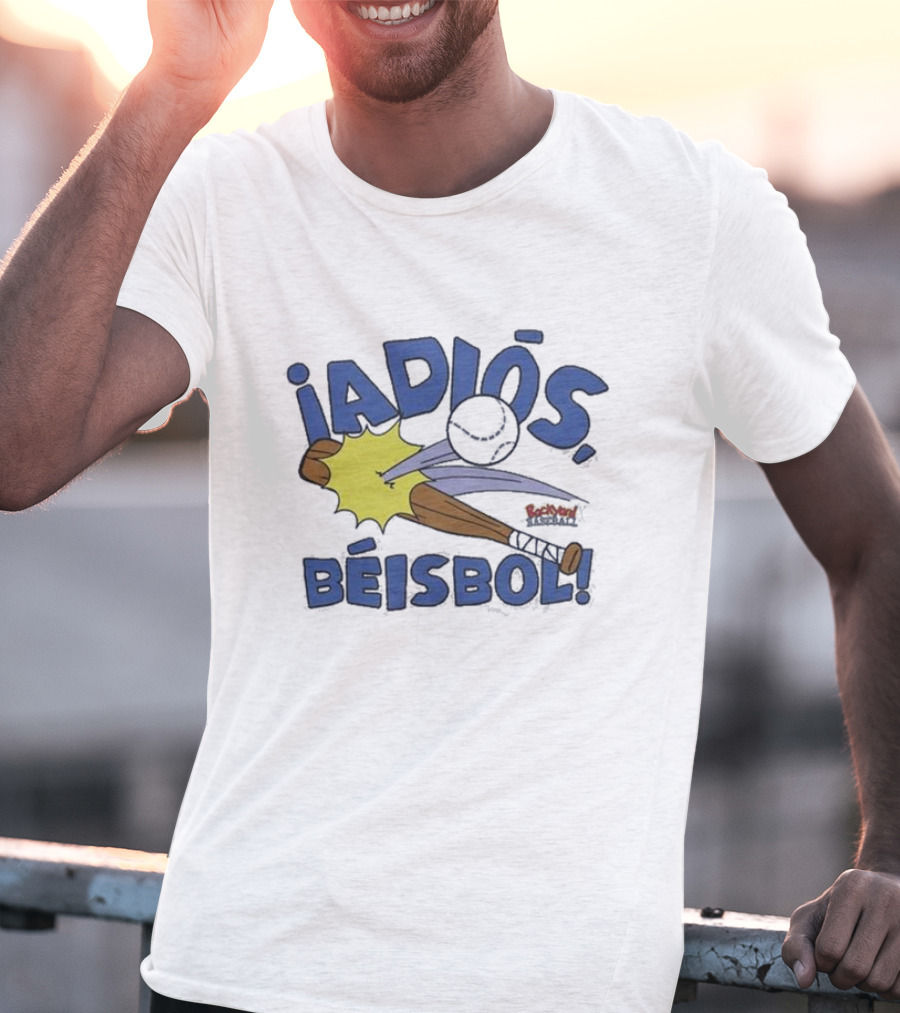 Backyard Baseball Adiós Béisbol Bat And Ball Action T-Shirt