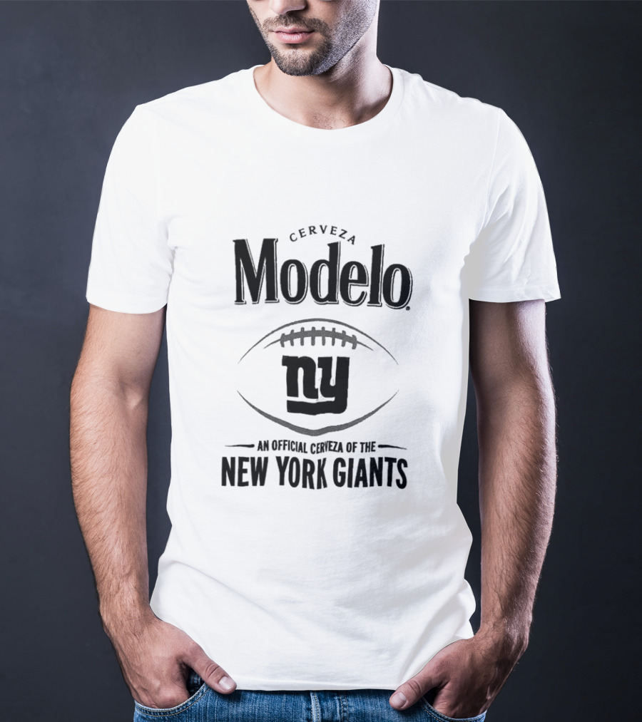 Cerveza Modelo An Official Cerveza Of The New York Giants Ny Football T-Shirt