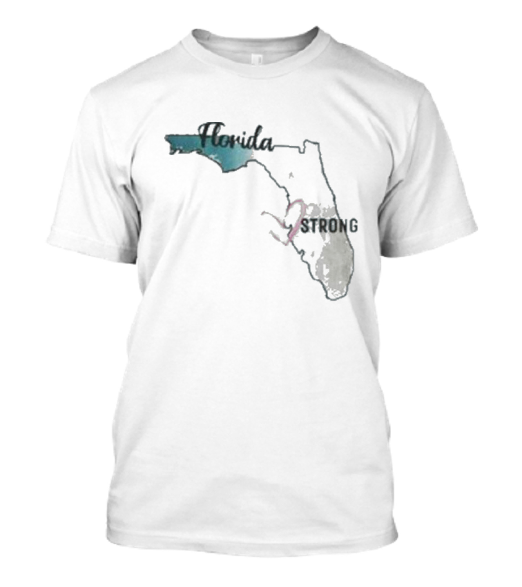 Hurricane Milton Florida Strong Map T-Shirt