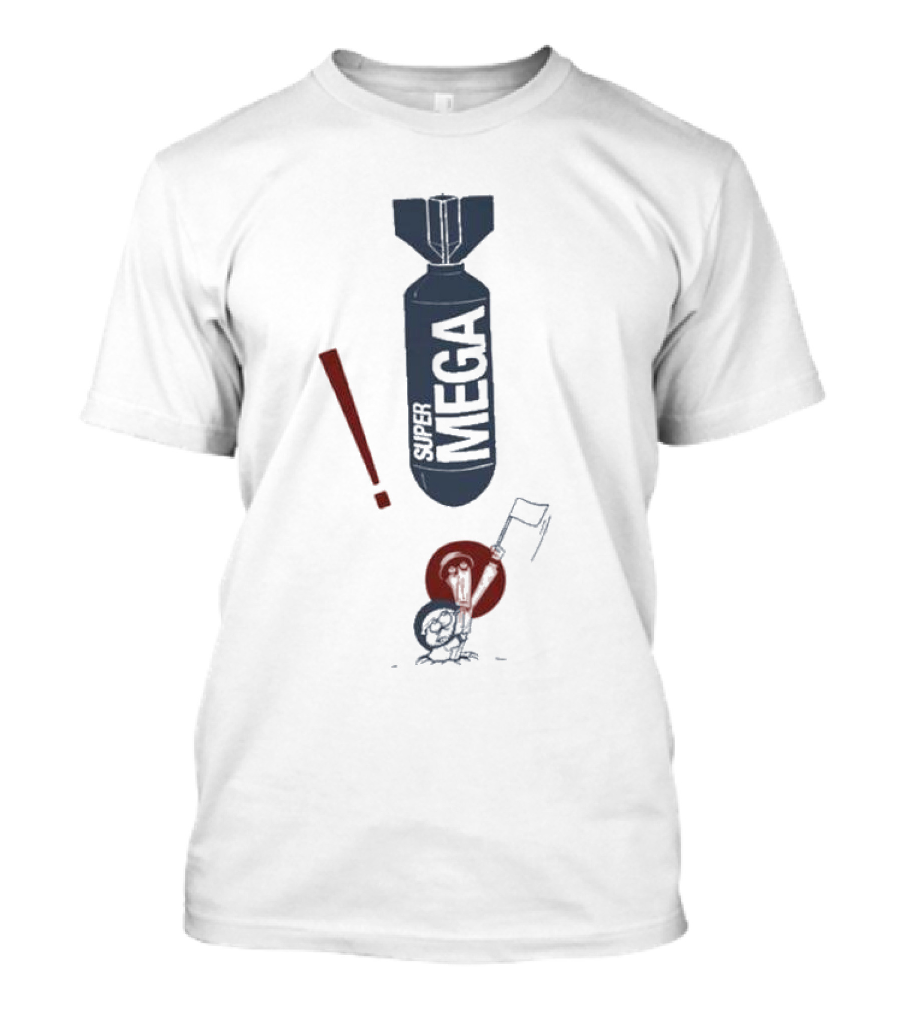 Super Mega Bomb Cartoon Surrender T-Shirt