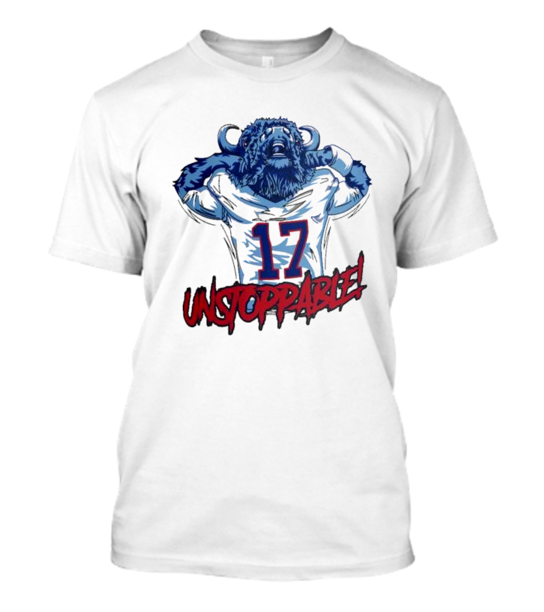 Unstoppable 17 Buffalo Bills Mascot Sports T-Shirt