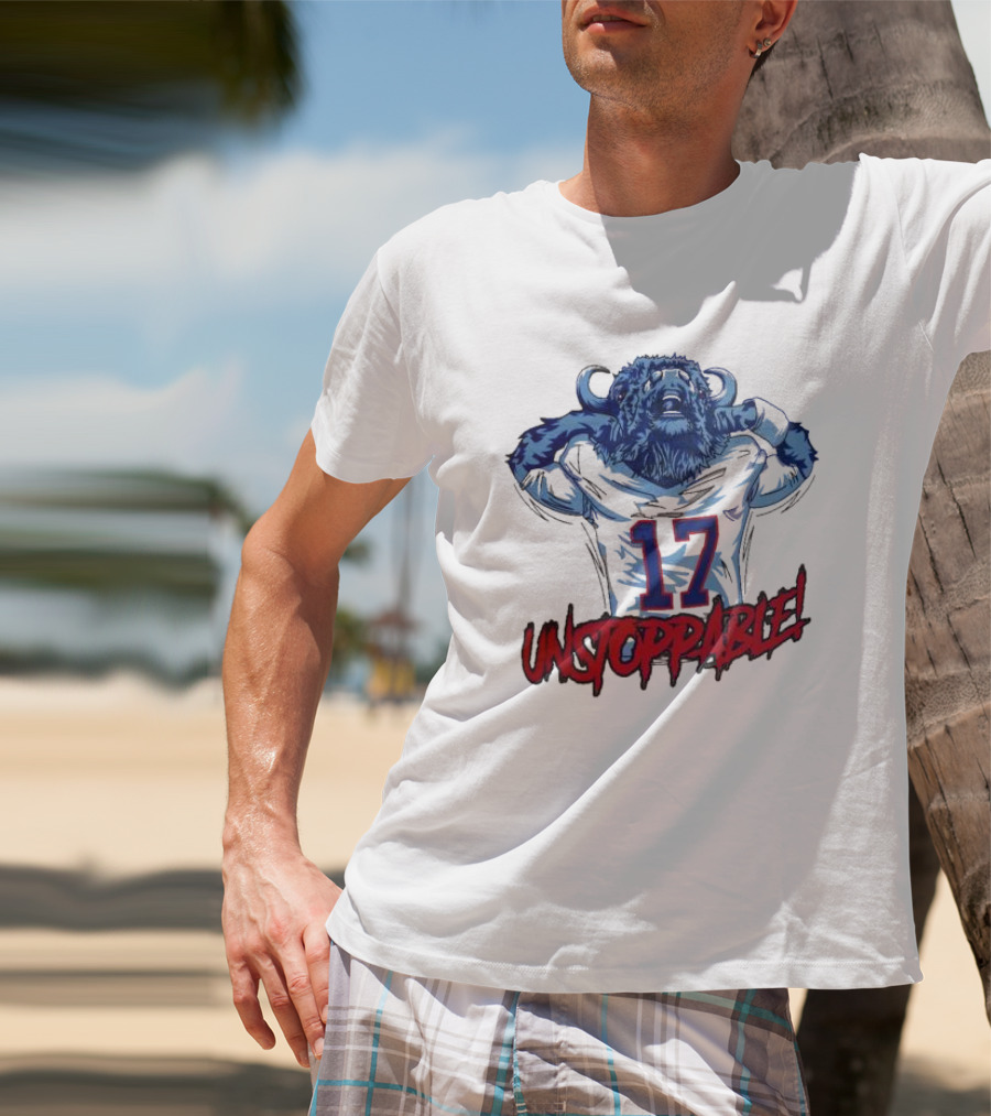 Unstoppable 17 Buffalo Bills Mascot Sports T-Shirt