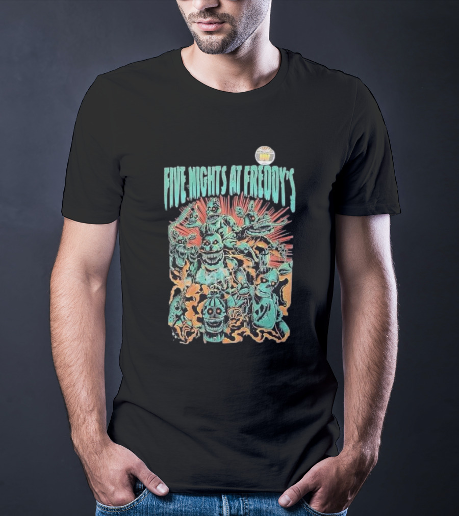 Five Nights At Freddy’s FNAF Metal Animatronics Horror T-Shirt