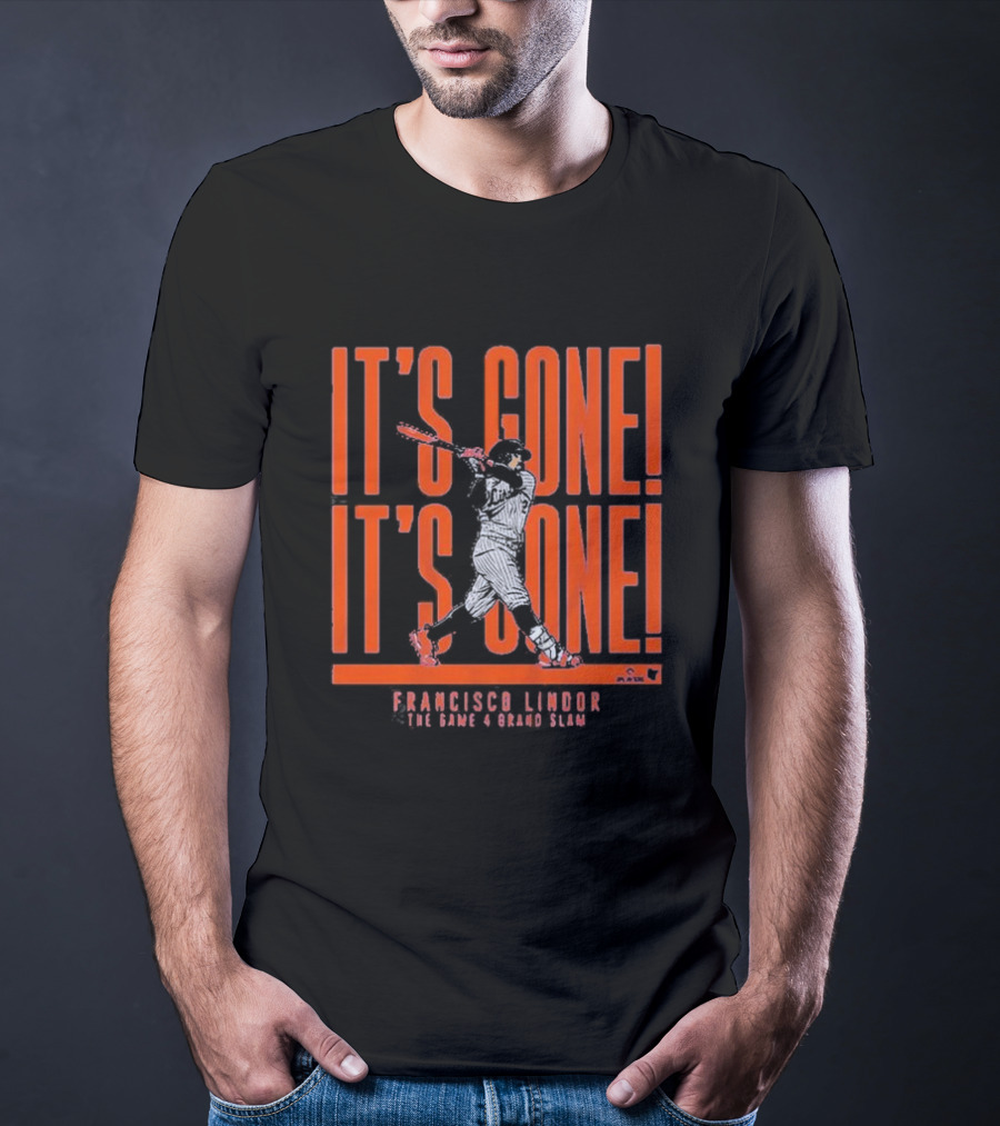 Francisco Lindor The Game 4 Grand Slam It's Gone It's Gone T-Shirt