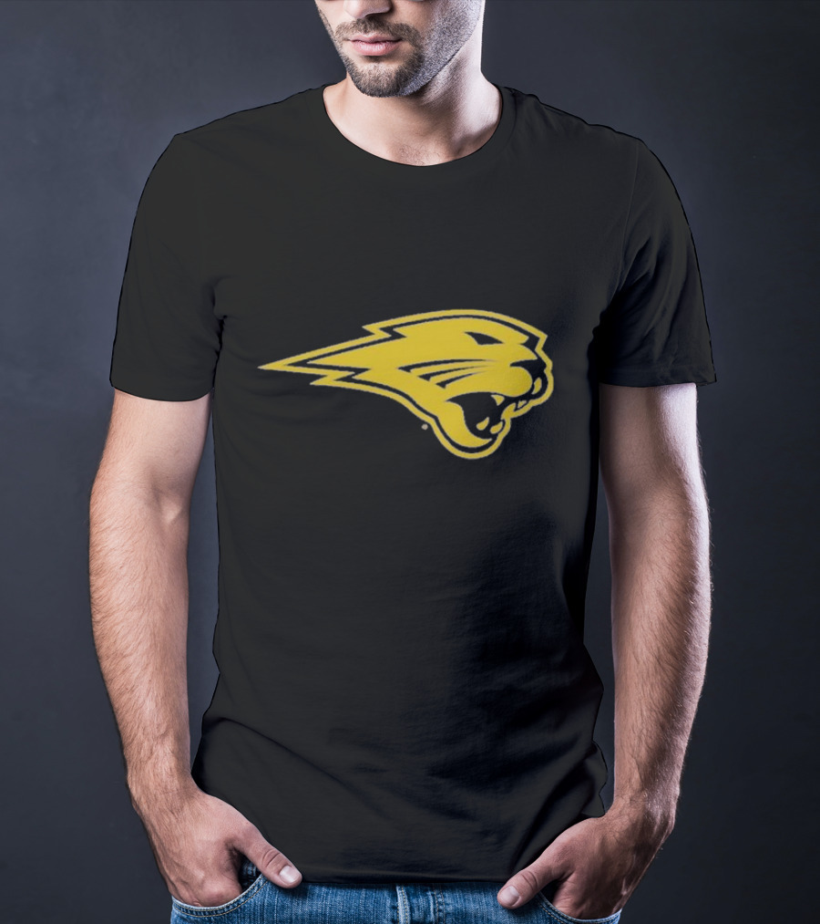 Panthers Logo Heavyweight Yellow Panther Emblem T-Shirt
