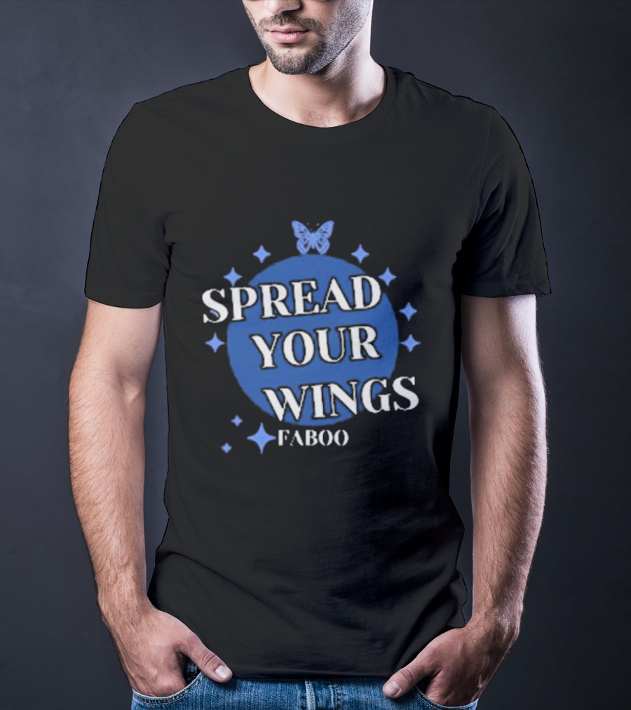 Spread Your Wings Faboo Butterfly Stars T-Shirt