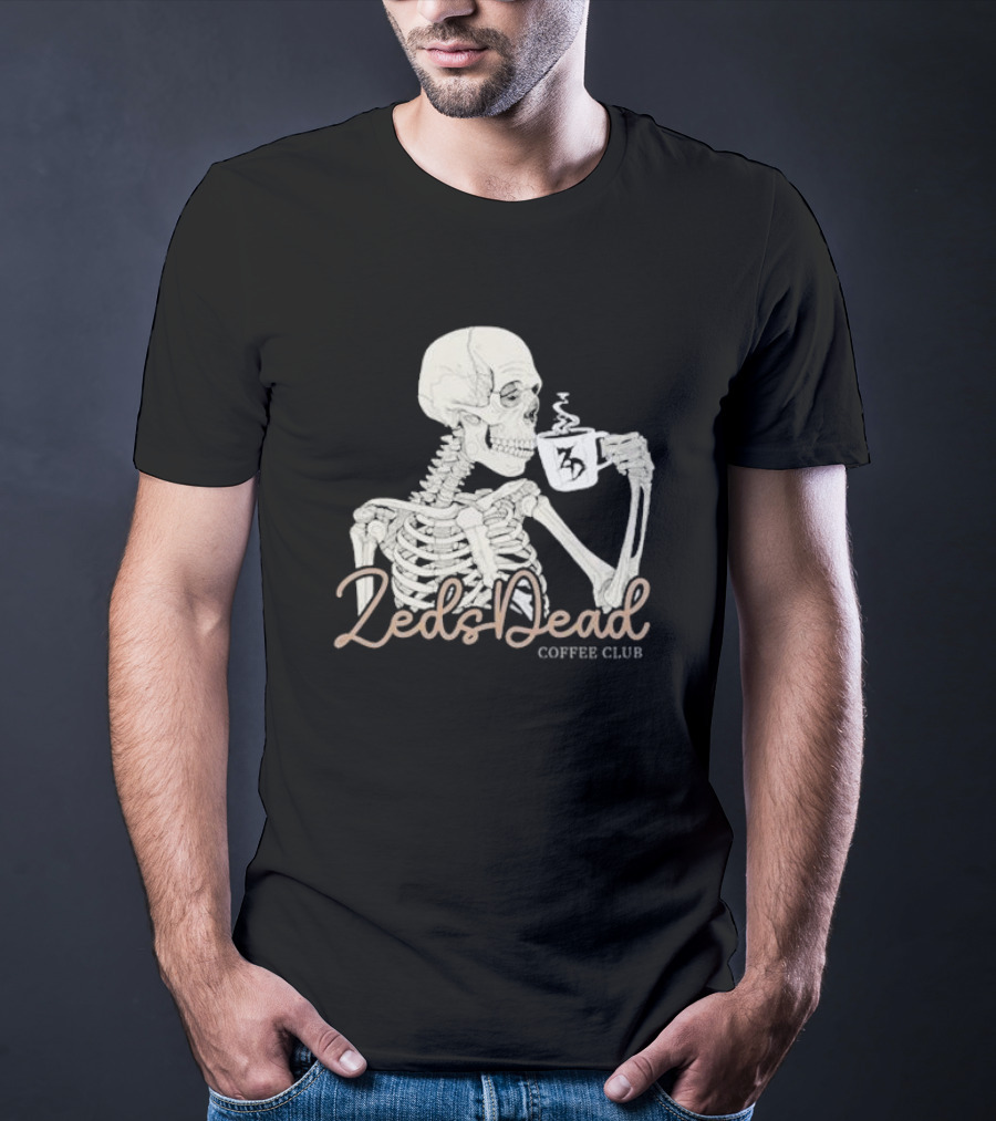Zeds Dead Coffee Club Skeleton With Mug T-Shirt