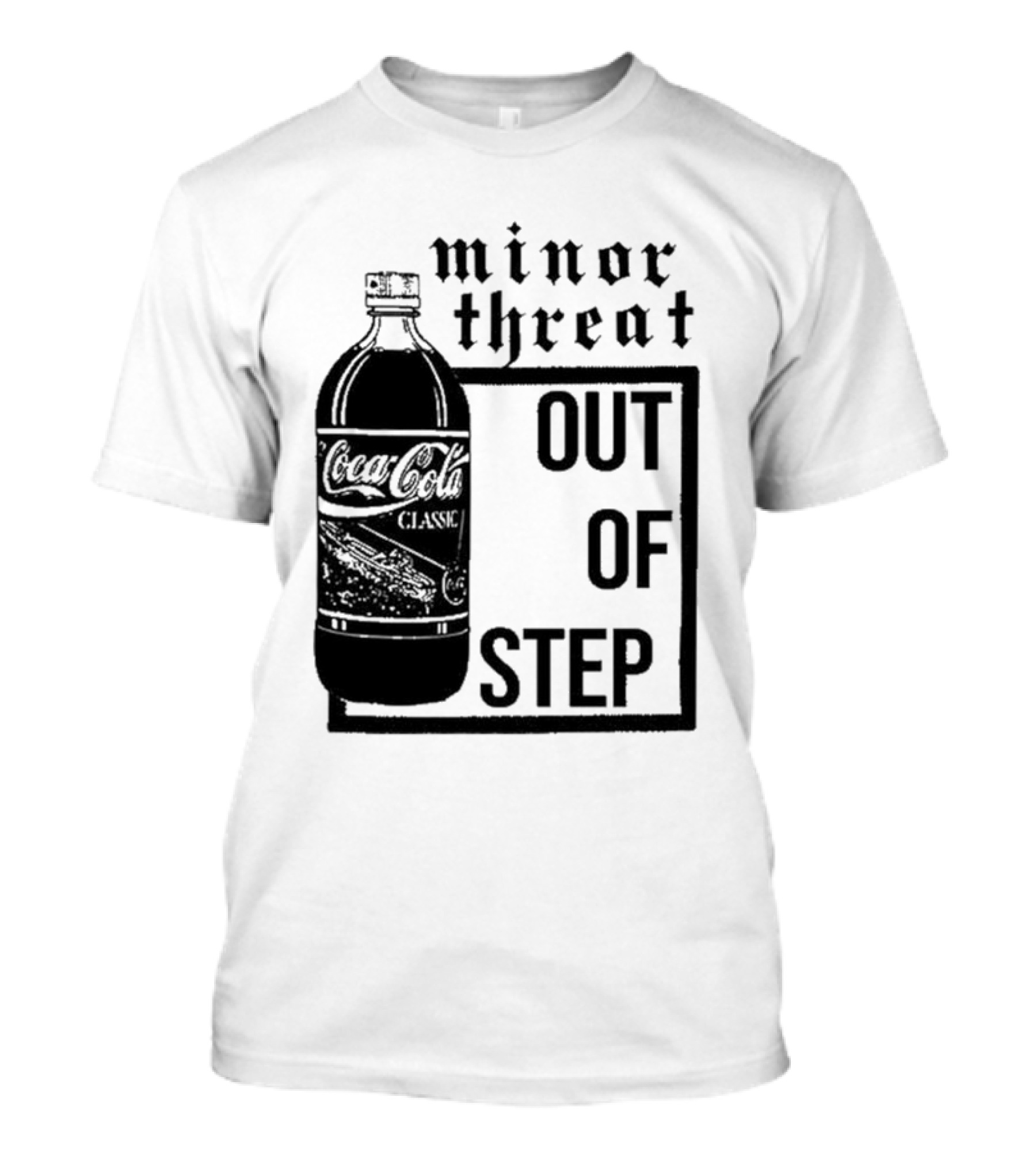 Minor Threat Out Of Step Coca Cola Classic Mockup T-Shirt