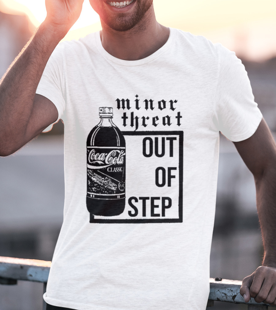 Minor Threat Out Of Step Coca Cola Classic Mockup T-Shirt