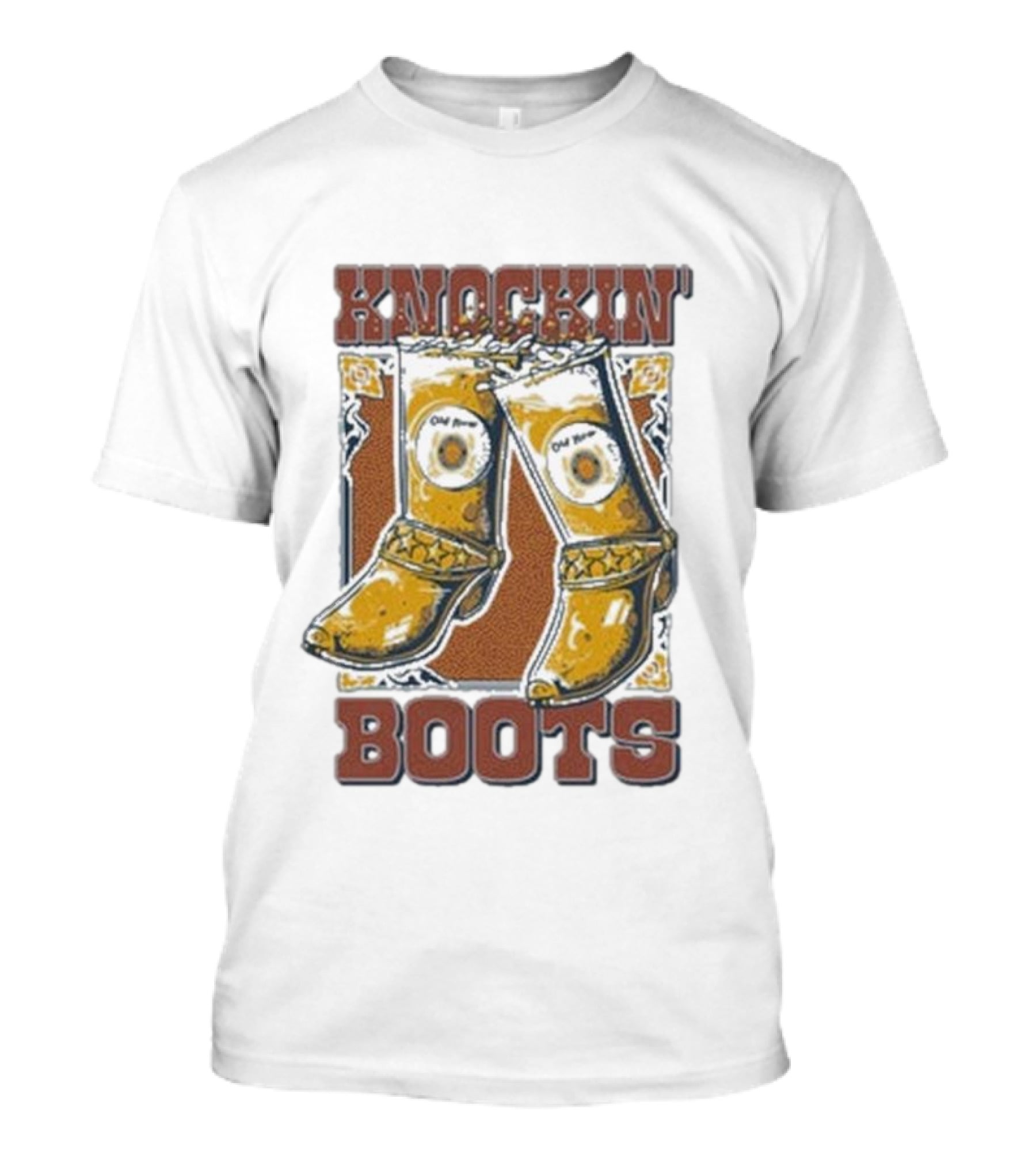 Old Row Knockin' Boots Cowboy Western T-Shirt