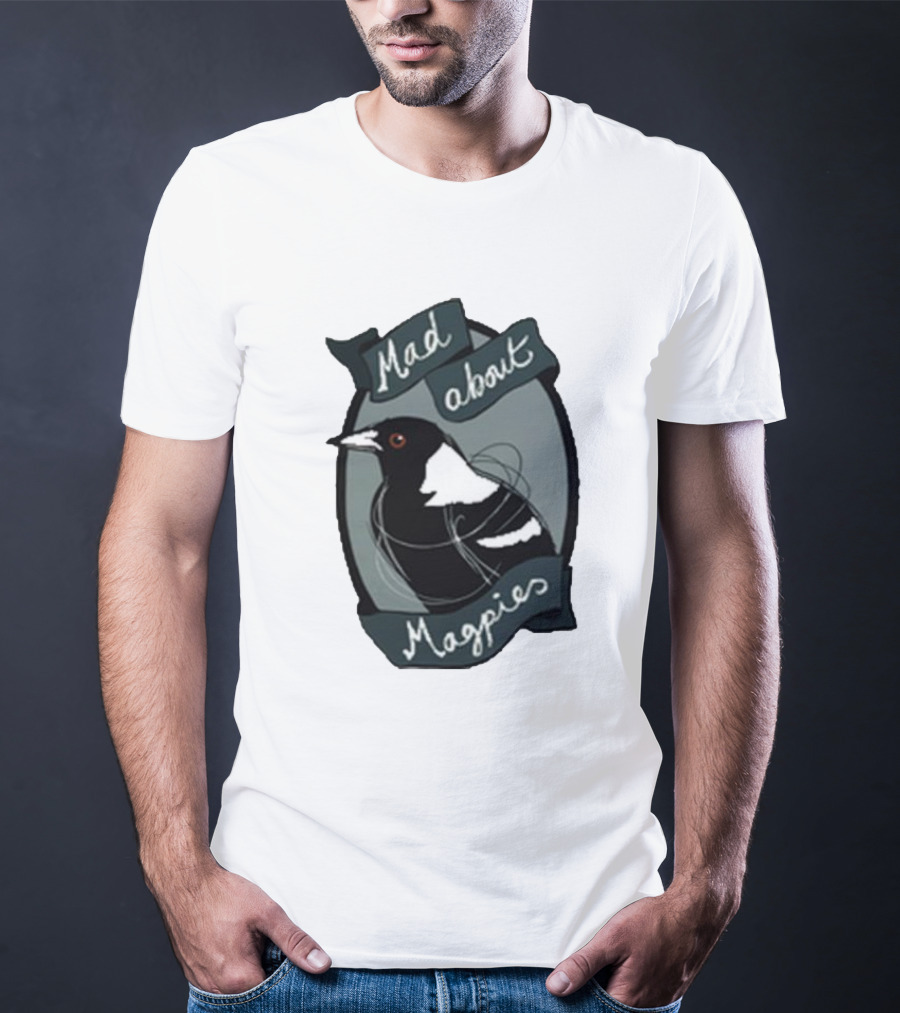 Bridget Farmer Mad About Magpies Bird T-Shirt