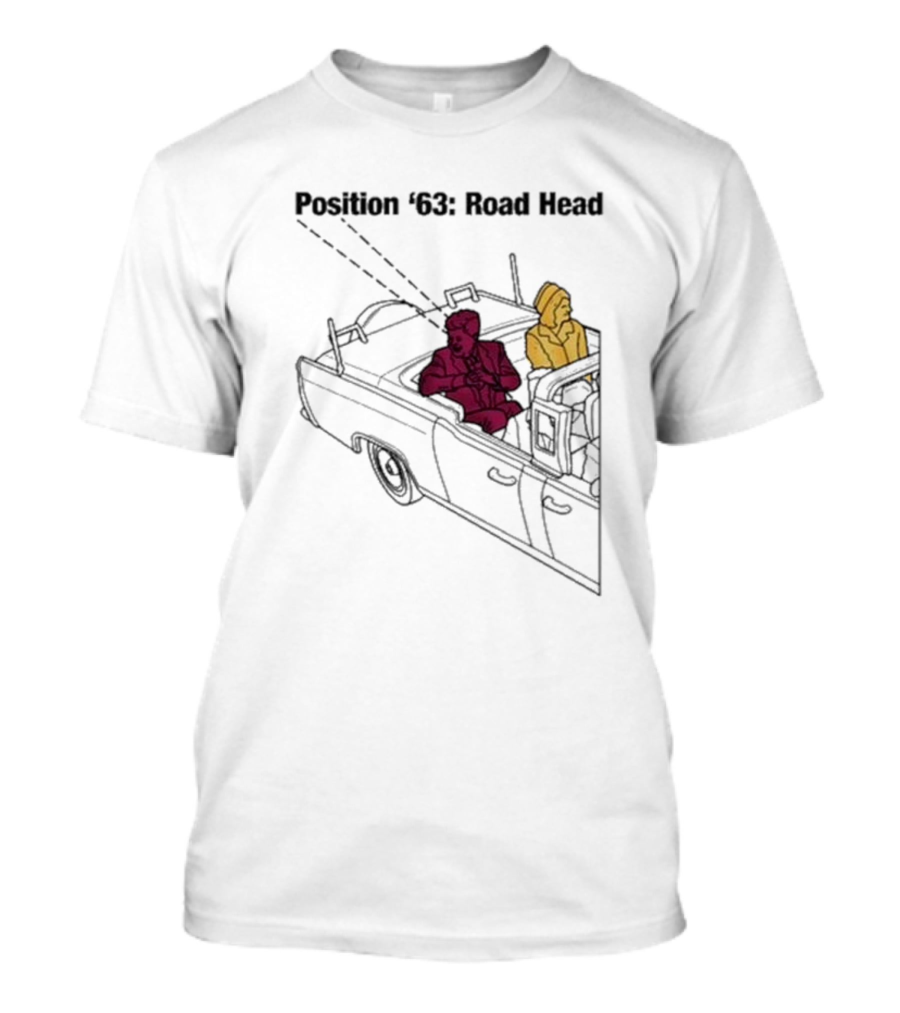 Position '63 Road Head Convertible Scene T-Shirt