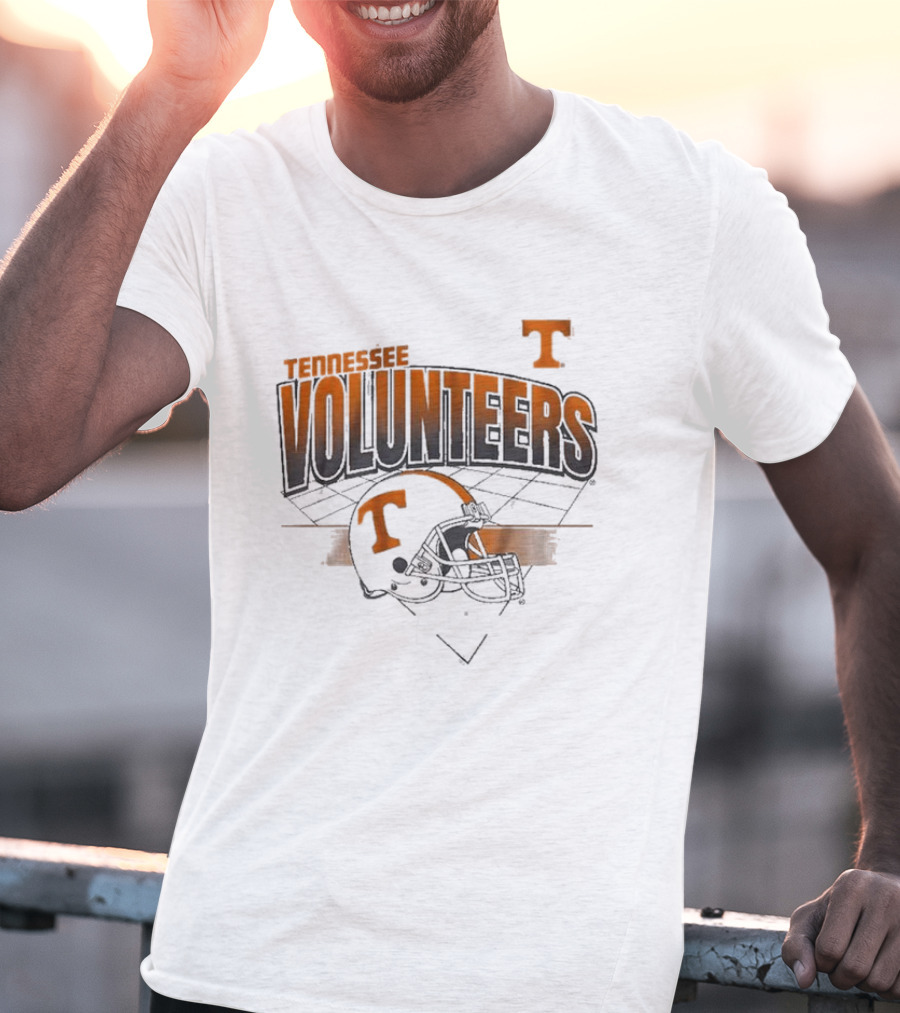 Tennessee Volunteers Football Helmet Knoxville Grid T-Shirt