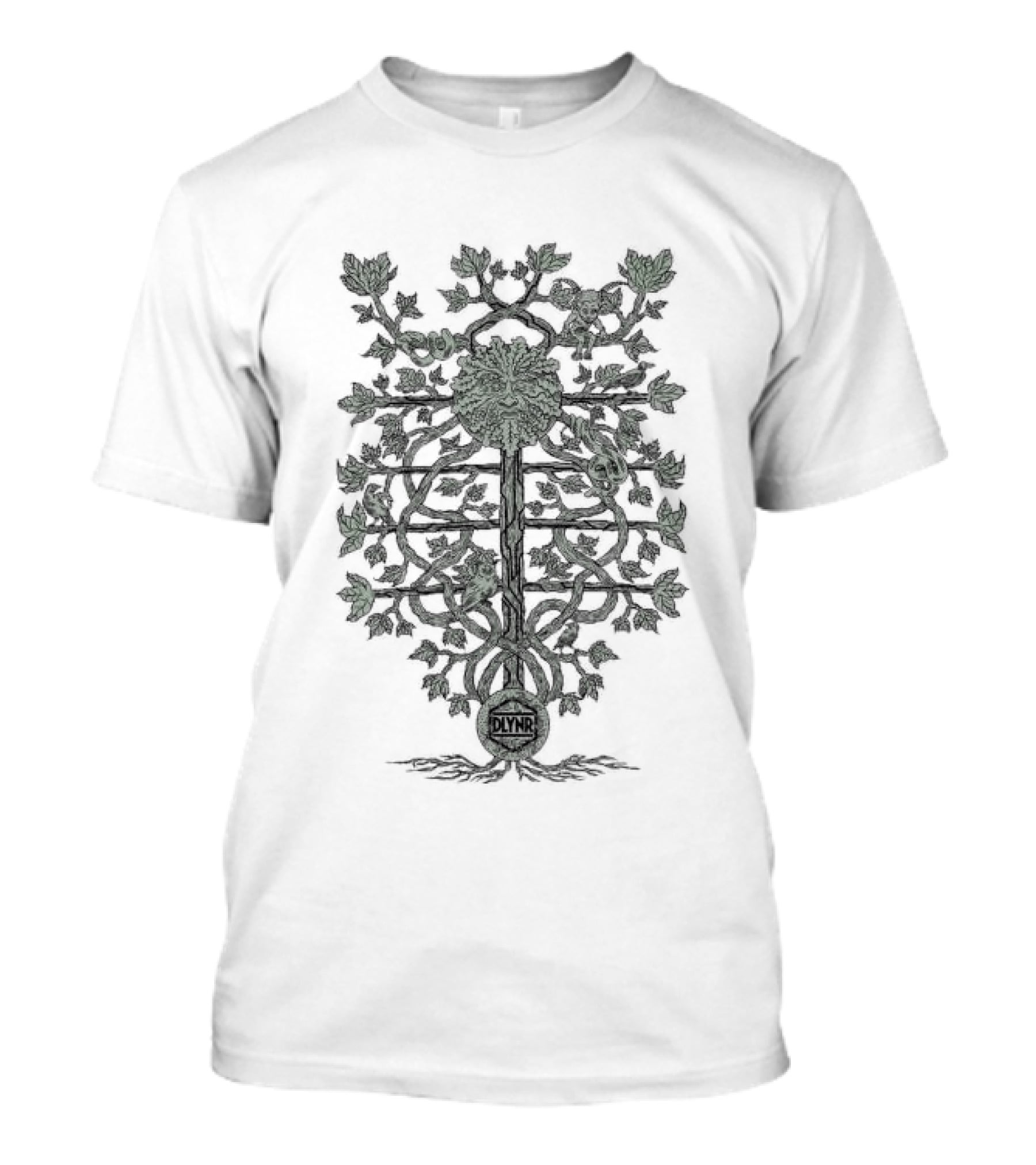 The Green Man Tree Design DLYNR T-Shirt