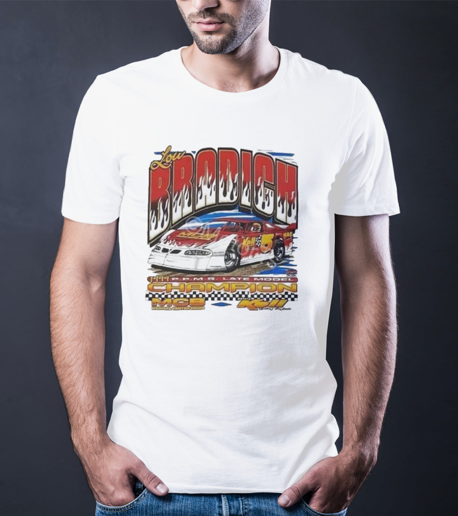 Lou Brodich Champion MCB Kell 5 Super Dirt Late Model 1999 Vintage Racing T-Shirt