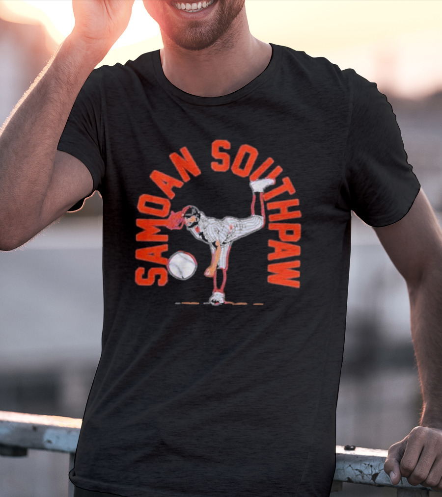 Samoan Southpaw Sean Manaea Baseball Pitcher T-Shirt