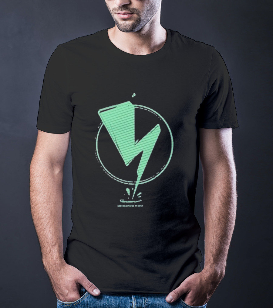 Sim The Beautiful People Lightning Bolt Circle T-Shirt