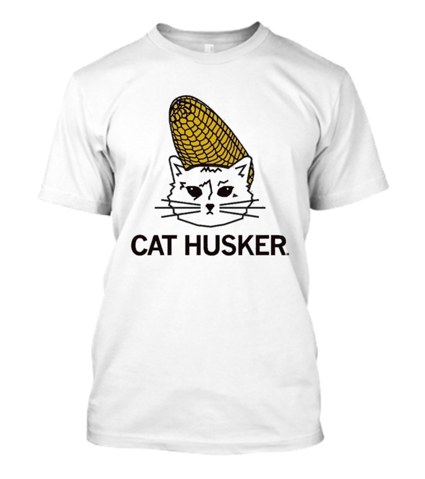 Cat Husker Corn Cat Heavyweight T-Shirt