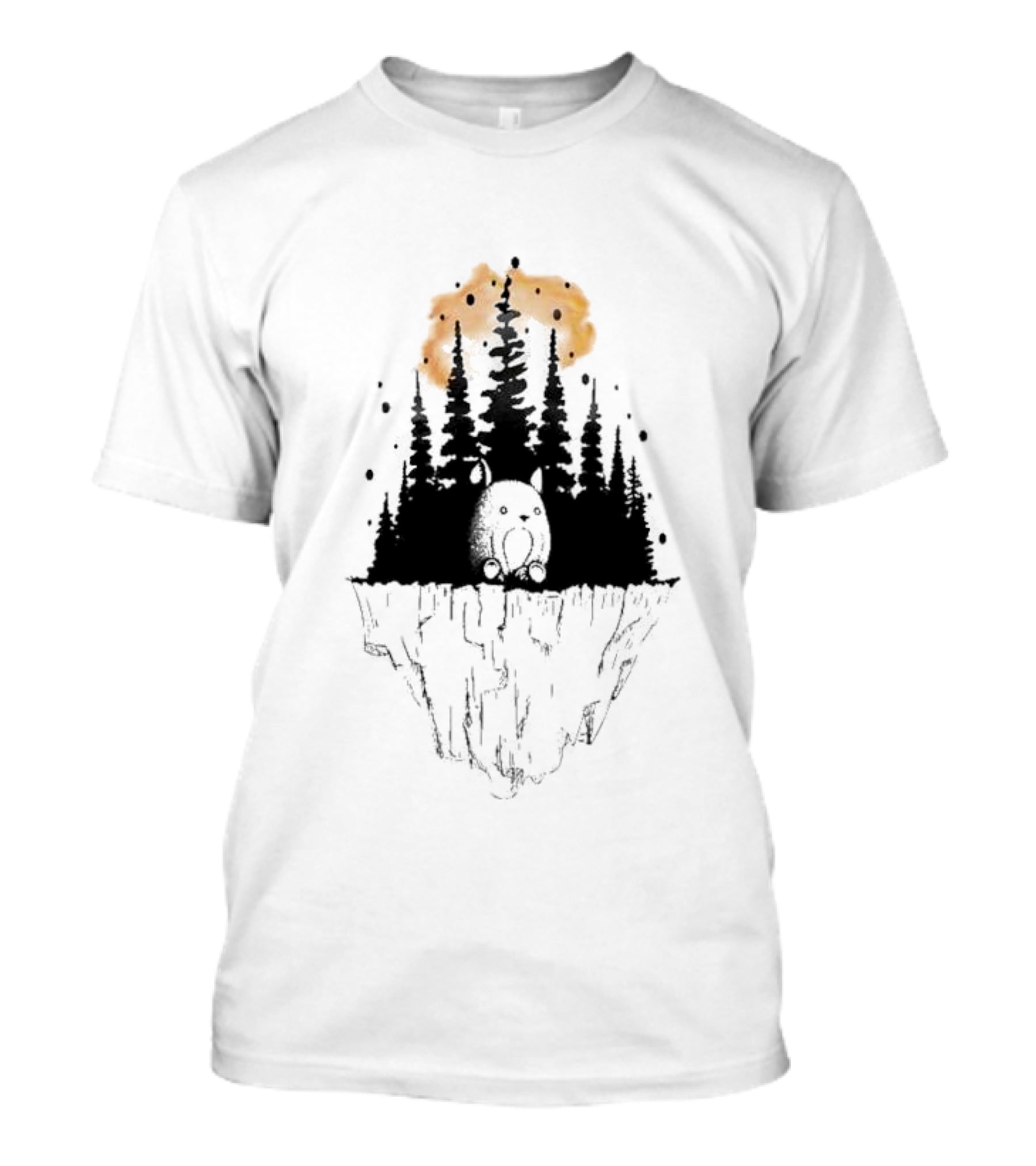 Forest Island Mystique Cute Creature On Floating Cliff T-Shirt