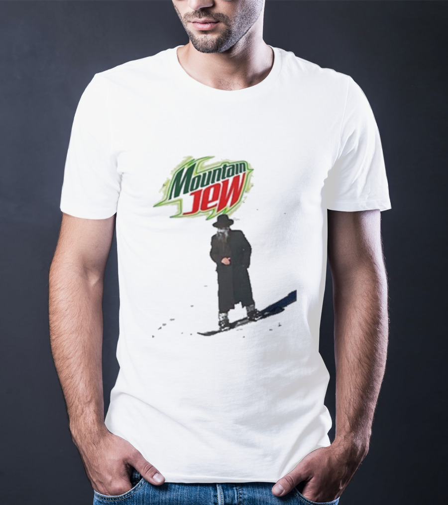 Mountain Jew Funny Ahh Tees Jewish Skiing T-Shirt