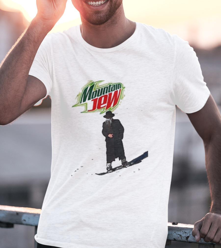 Mountain Jew Funny Ahh Tees Jewish Skiing T-Shirt