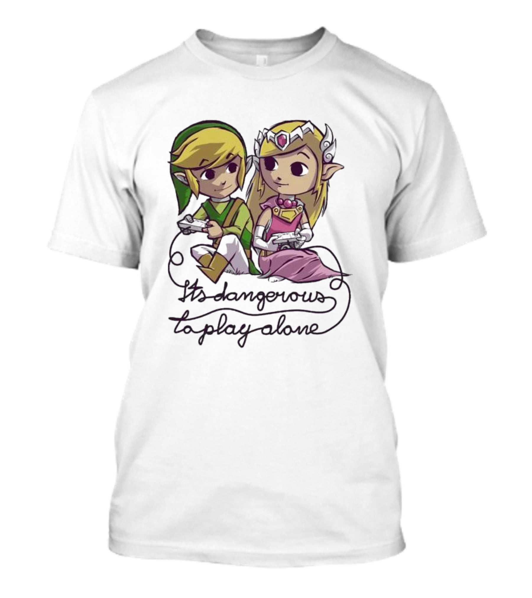 It’s Dangerous To Play Alone Super Cute Legend Of Zelda Adventure T-Shirt