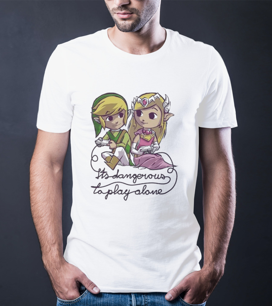 It’s Dangerous To Play Alone Super Cute Legend Of Zelda Adventure T-Shirt
