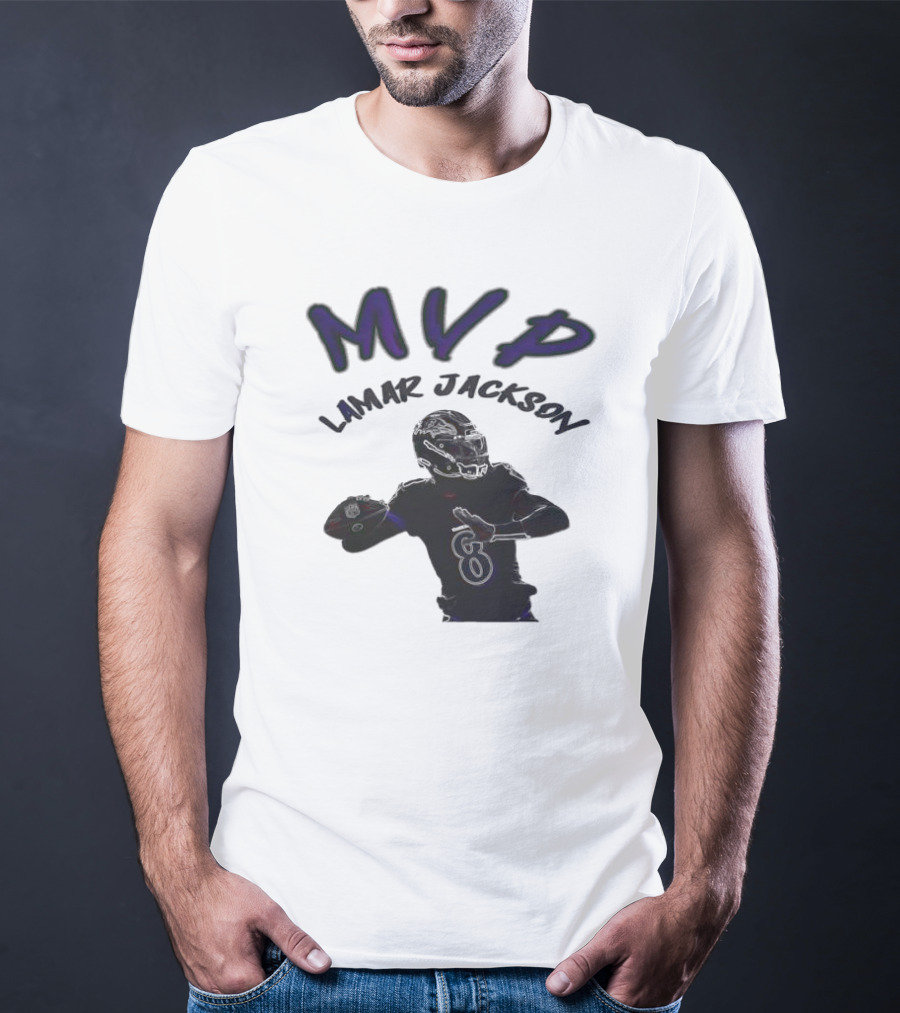 MVP Lamar Jackson Baltimore Ravens Quarterback T-Shirt