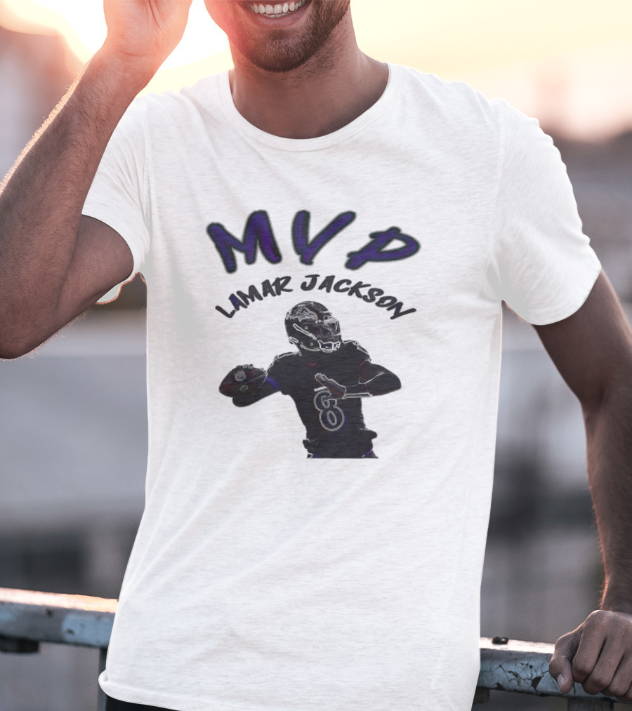 MVP Lamar Jackson Baltimore Ravens Quarterback T-Shirt