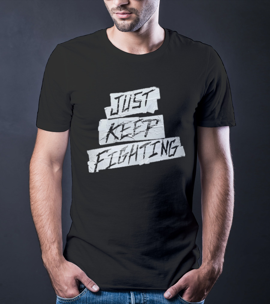 Kevin Owens Just Keep Fighting Blackout T-Shirt