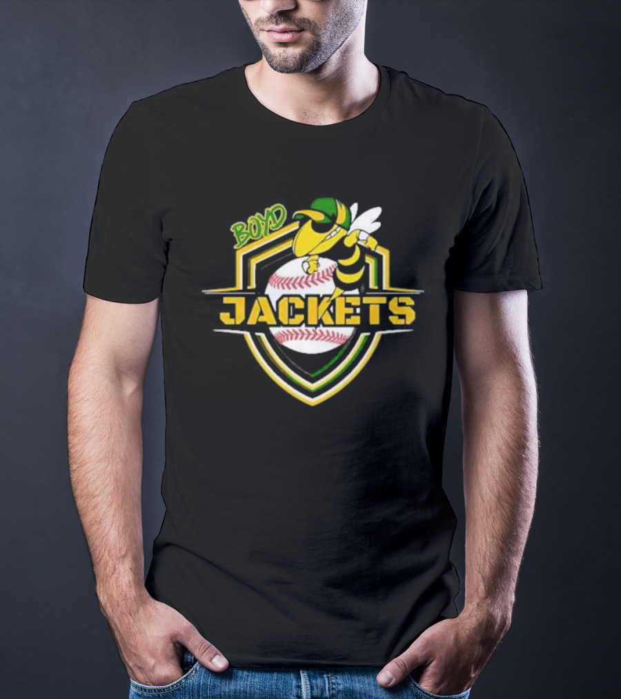 Boyd Jackets Yellowjackets Baseball T-Shirt