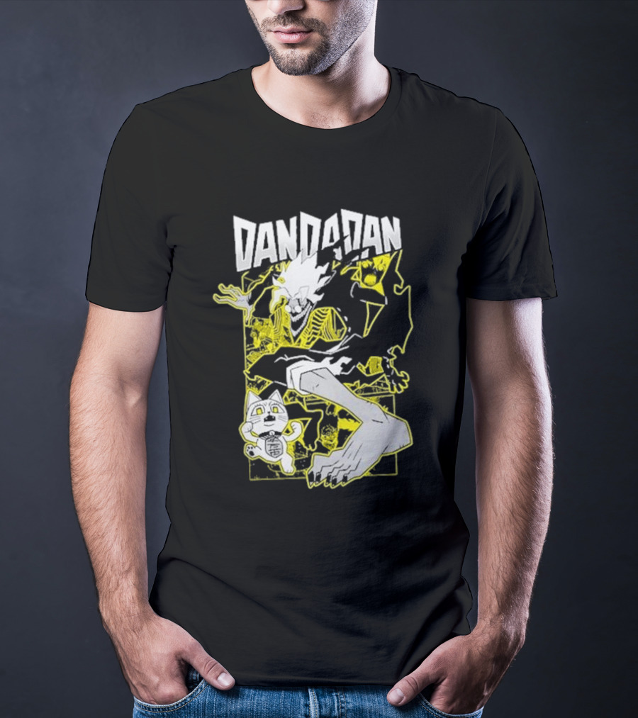 Dandadan Anime Manga Character Skeleton Creature Chase T-Shirt