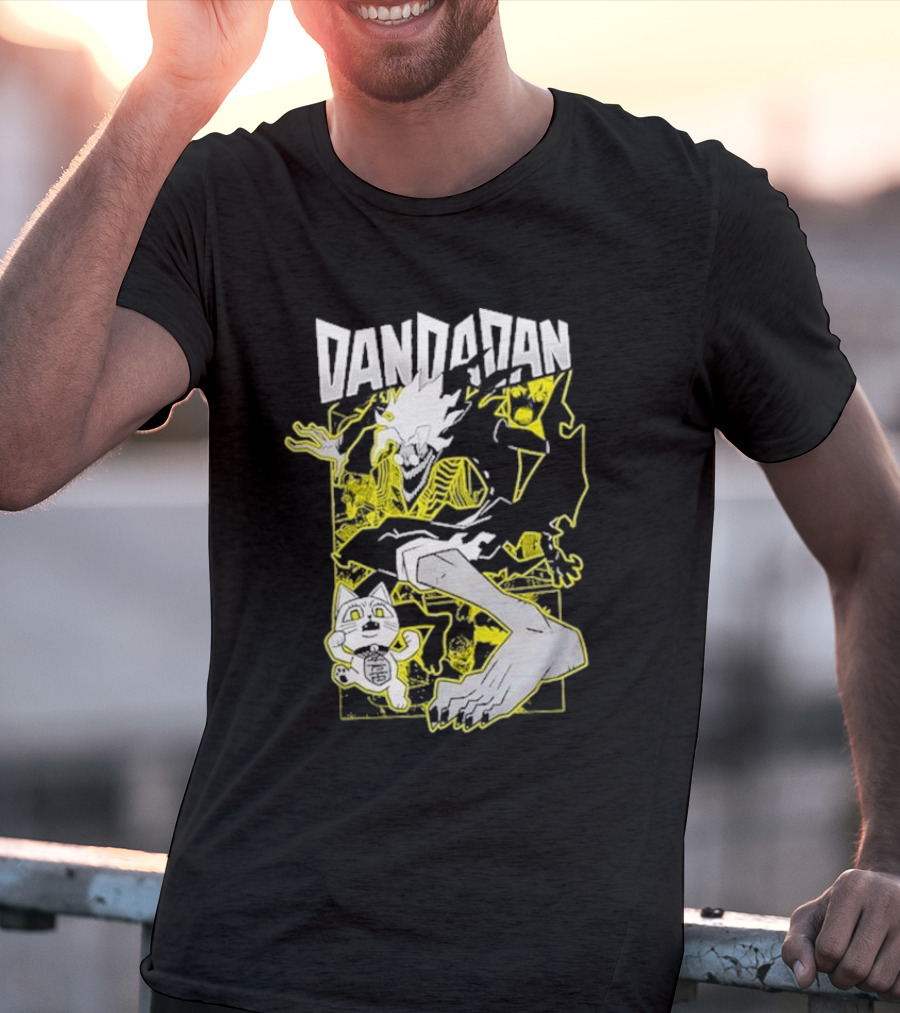 Dandadan Anime Manga Character Skeleton Creature Chase T-Shirt