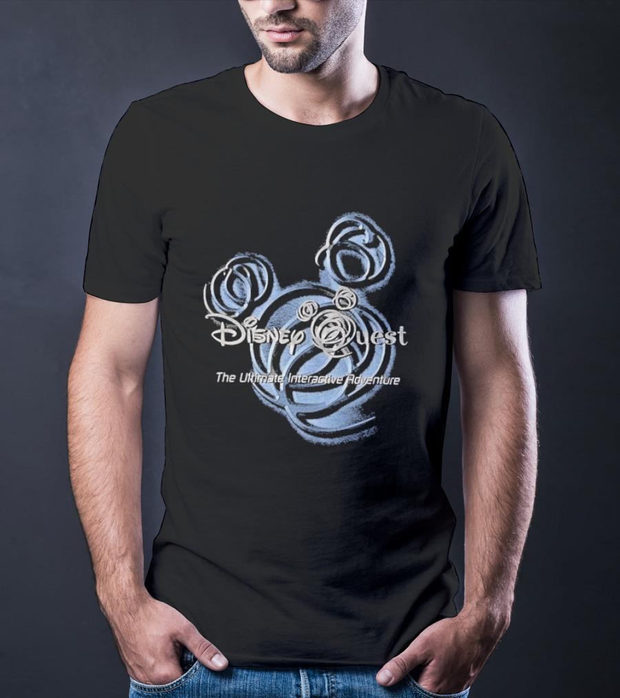Disney Quest The Ultimate Interactive Adventure Mickey Swirl T-Shirt