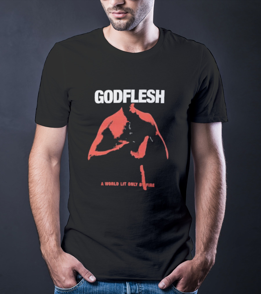 Godflesh A World Lit Only By Fire Red T-Shirt