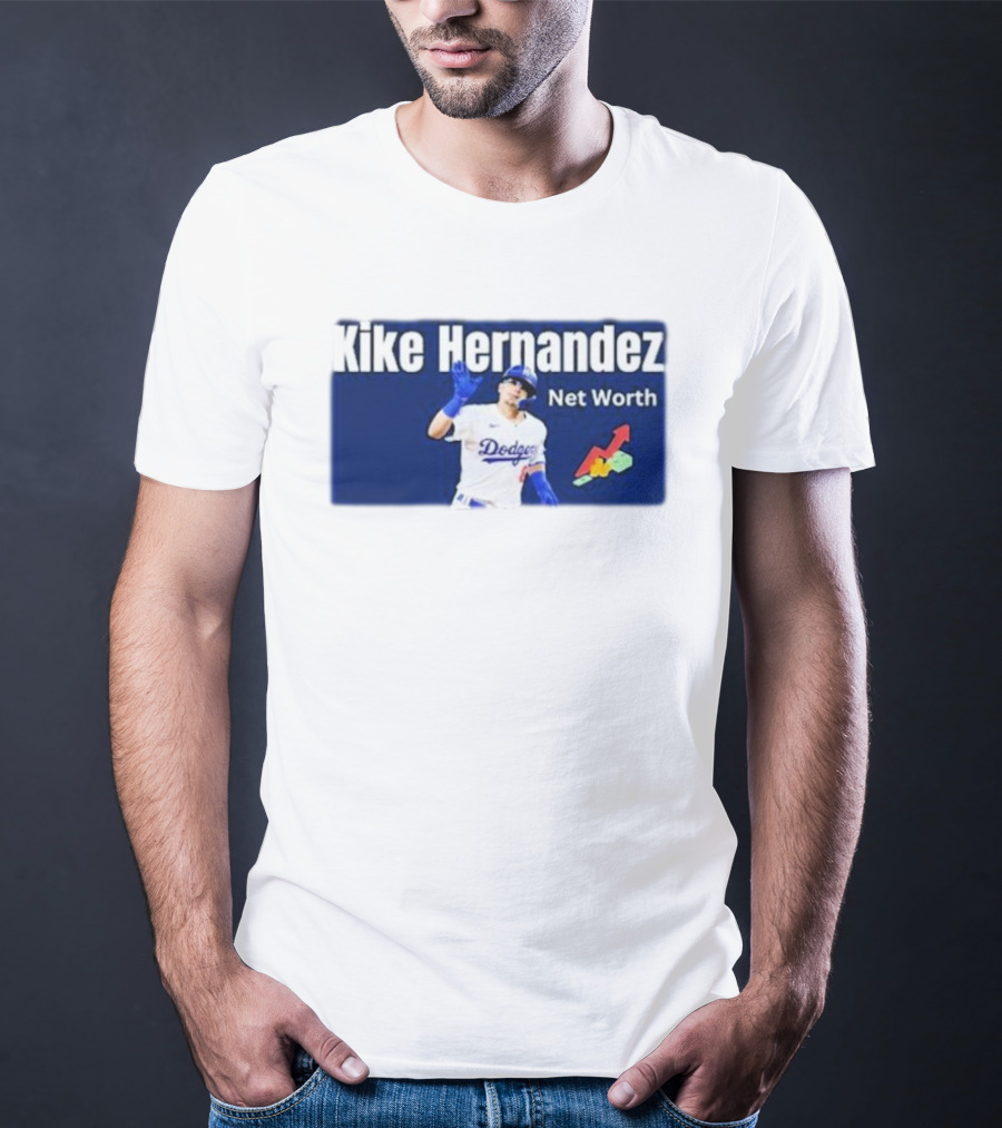 Kike Hernandez Dodgers Net Worth Baseball Analysis T-Shirt