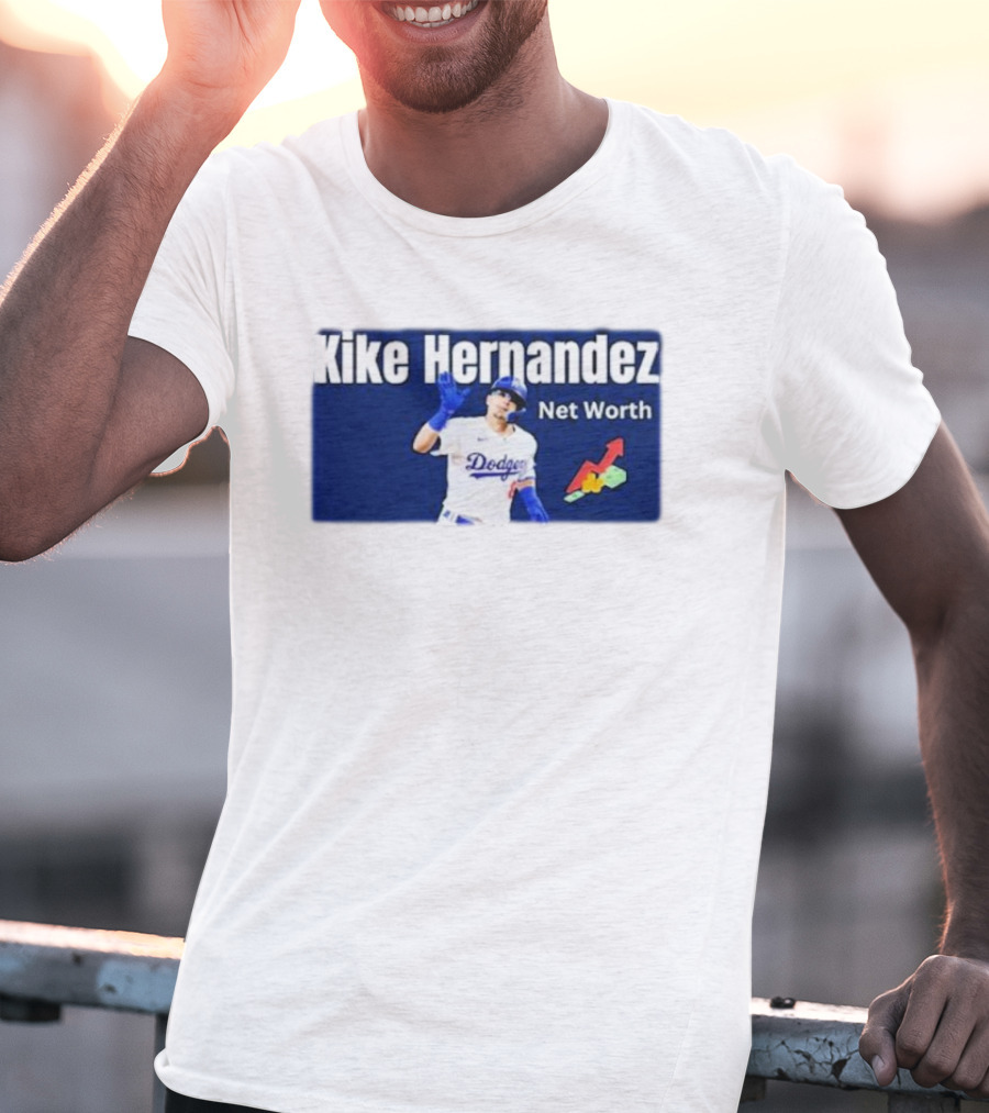 Kike Hernandez Dodgers Net Worth Baseball Analysis T-Shirt