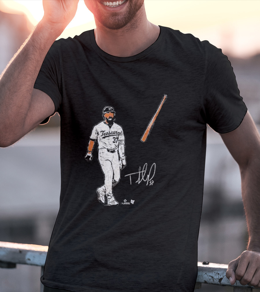 Teoscar Hernandez 37 Baseball Bat Flip Signature Players T-Shirt